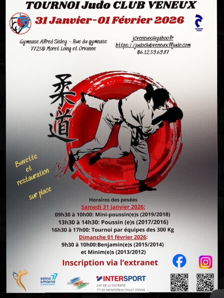 TOURNOI  JUDO CLUB VENEUX LES SABLONS